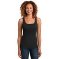 District Made Ladies Mini Rib Racerback Tank